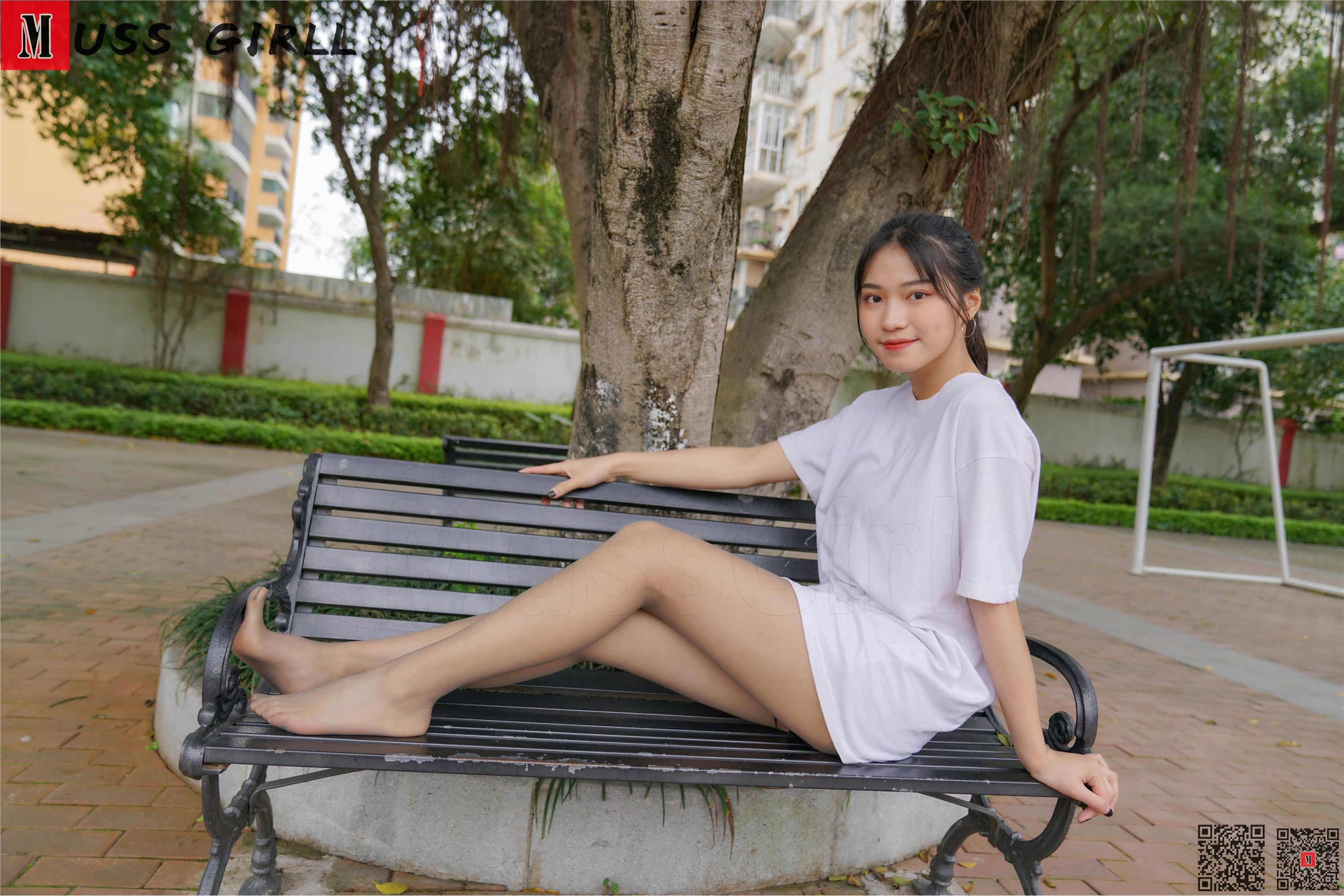 MussGirl慕丝女郎  NO.169 操场白衣裙